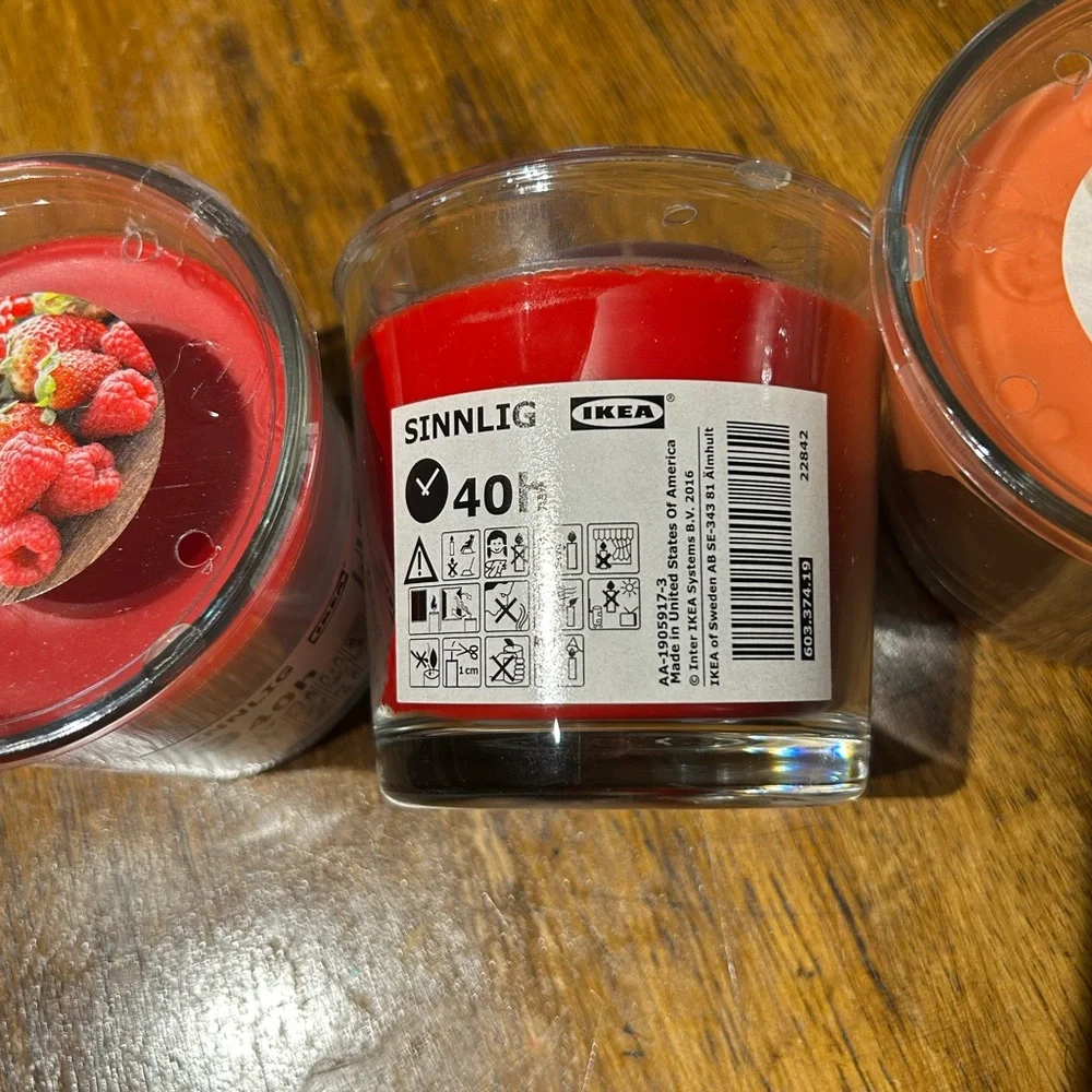 NEW Set of Three IKEA Candles